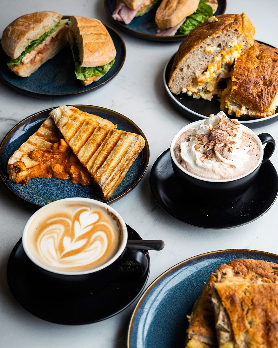 Cafe food and coffee